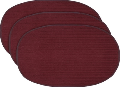 KUBER INDUSTRIES Microfiber Door Mat(Maroon, Free, Pack of 3)
