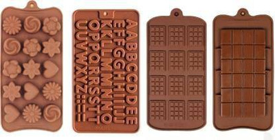 GLAMAXY Silicone Chocolate Mould 15(Pack of 4)