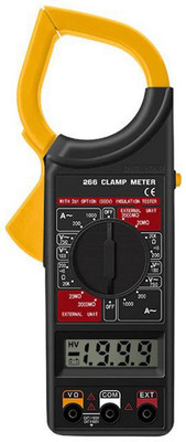 YUV DT-266-Clamp-Meter Digital Multimeter(Yellow, Black 2000 Counts)