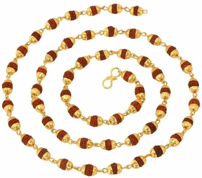 mahi Rudraksha Mala Gold-plated Plated Alloy Chain