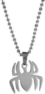 Shiv Jagdamba New Design Spider Engraved Sterling Silver Stainless Steel Pendant