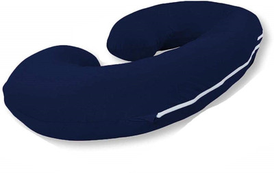 Trikhani Microfibre Pregnancy Pillow Pack of 1 Solid primium Upgrade Model Of Pregnancy Pillow(Dark Blue)