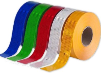 Norwin High Intensity Reflective Multi Colour red,yellow,Green,white and blue Tape Reflective Tape (Pack of 5) 50.8 mm x 3 m Multicolor Reflective Tape(Pack of 5)