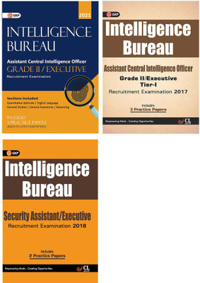 Intelligence Bureau 2018 : Security Assistant/ExecutiveIntelligence Bureau Assistant Central Intelligence Officer (Grade II / Executive) Tier-I Recruitment Examination 2017Intelligence Bureau Assistant Central Intelligence Officer (Grade II/Executive)(Paperback, GKP)