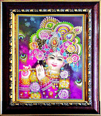 SUNINOW Lord krishna photo frame Religious Frame