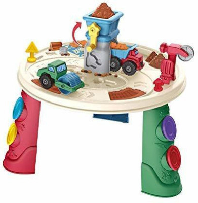 oxycreation Engineering Play Dough Toy, Engineering Theme Play Dough Toy Table Play Clay Set, Kids Play Dough Table- Multicolor