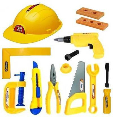 MON N MOL Toy Set for Kids Boys - 13 Piece Engineering workshop Tool kit