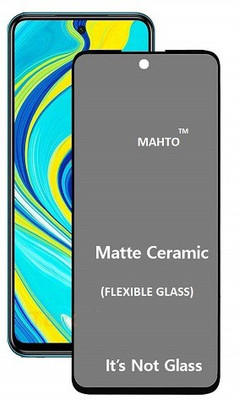 MAHTO Edge To Edge Tempered Glass for Mi Redmi Note 10 Pro, Mi Redmi Note 10 Pro Max Matte Glass(Pack of 1)