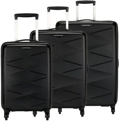 Kamiliant by American Tourister TRIPRISM SPINNER 3PC SET BLACK Cabin & Check-in Luggage - 30 inch