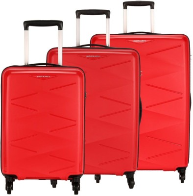 Kamiliant by American Tourister TRIPRISM SPINNER 3PC SET RED Cabin & Check-in Luggage - 30 inch