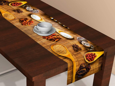Creativehomes Multicolor 150 cm Table Runner(Satin)