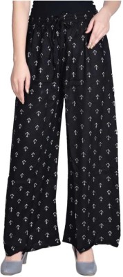 Lasafiya Regular Fit Women Black Trousers