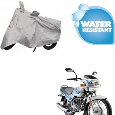 SRENTERPRISES Two Wheeler Cover for TVS(Victor GLX, Silver)