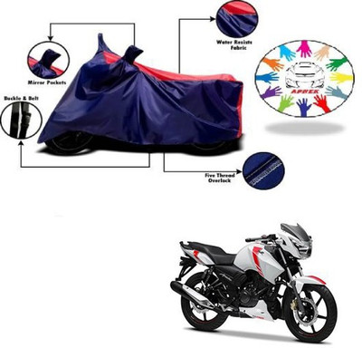 APNEK Waterproof Two Wheeler Cover for TVS(Apache RTR 160, Blue, Red)