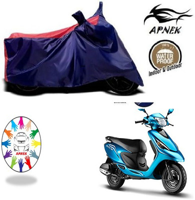 APNEK Waterproof Two Wheeler Cover for TVS(Zest, Blue, Red)