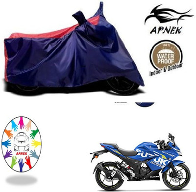 APNEK Waterproof Two Wheeler Cover for Suzuki(Gixxer SF, Blue, Red)