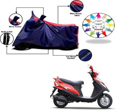APNEK Waterproof Two Wheeler Cover for Mahindra(Flyte, Blue, Red)