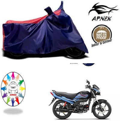 APNEK Waterproof Two Wheeler Cover for Hero(Passion Plus, Blue, Red)