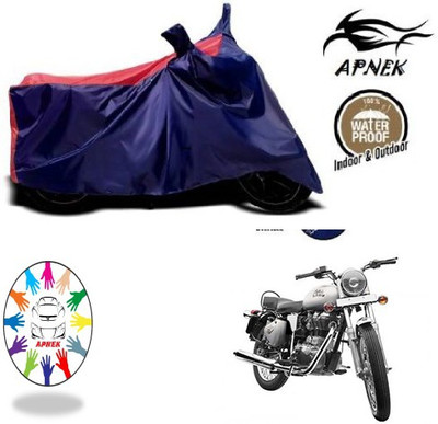 APNEK Waterproof Two Wheeler Cover for Royal Enfield(Bullet 350, Blue, Red)