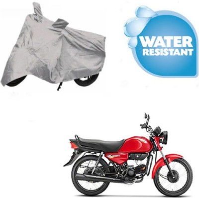 SRENTERPRISES Two Wheeler Cover for Hero(HF Dawn, Silver)