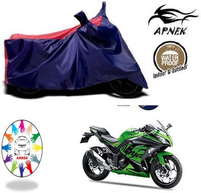 APNEK Waterproof Two Wheeler Cover for Kawasaki(Ninja 300, Blue, Red)
