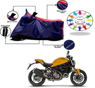 APNEK Waterproof Two Wheeler Cover for Ducati(Monster 821, Blue, Red)