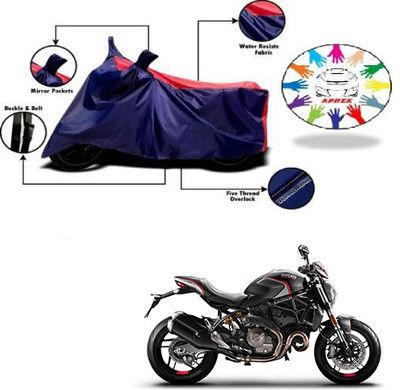 APNEK Waterproof Two Wheeler Cover for Ducati(Monster 82, Blue, Red)