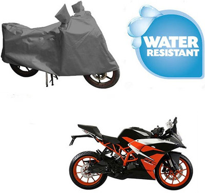 RPSENTTERPR Waterproof Two Wheeler Cover for KTM(RC 200, Grey)