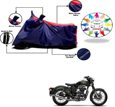 APNEK Waterproof Two Wheeler Cover for Royal Enfield(Battle, Blue, Red)