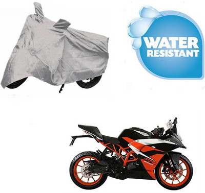 Atulit enterprises Waterproof Two Wheeler Cover for KTM(RC 200, Silver)