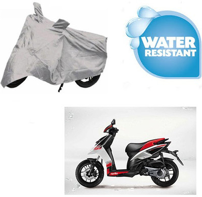 SRENTERPRISES Two Wheeler Cover for Aprilia(SR 125, Silver)