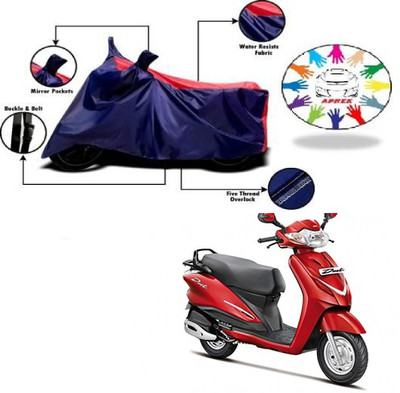 APNEK Waterproof Two Wheeler Cover for Hero(Duet, Blue, Red)
