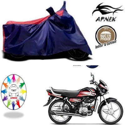 APNEK Waterproof Two Wheeler Cover for Hero(HF Deluxe, Blue, Red)