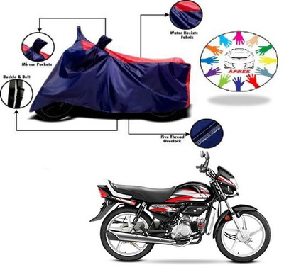 APNEK Waterproof Two Wheeler Cover for Hero(CD deluxe, Blue, Red)