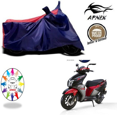 APNEK Waterproof Two Wheeler Cover for TVS(NTORQ, Blue, Red)