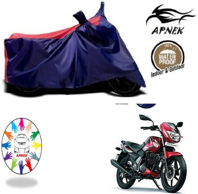 APNEK Waterproof Two Wheeler Cover for TVS(Flame, Blue, Red)