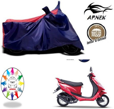 APNEK Waterproof Two Wheeler Cover for Mahindra(Kine, Blue, Red)