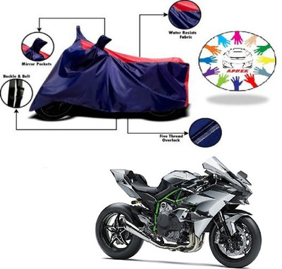 APNEK Waterproof Two Wheeler Cover for Kawasaki(Ninja, Blue, Red)