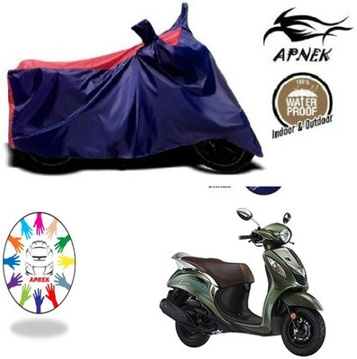 APNEK Waterproof Two Wheeler Cover for Yamaha(Fascino, Blue, Red)