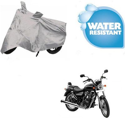 SRENTERPRISES Two Wheeler Cover for Royal Enfield(Thunderbird 350, Silver)