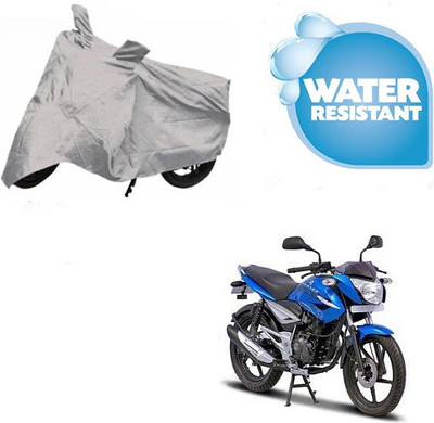 SRENTERPRISES Two Wheeler Cover for Bajaj(XCD 125cc, Silver)