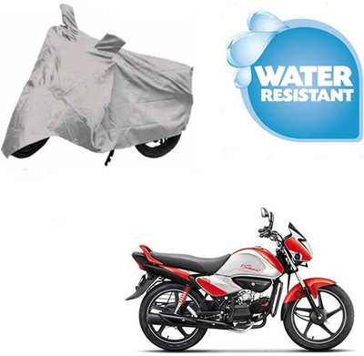 SpeedRock Two Wheeler Cover for Hero(Splendor I Smart, Silver)