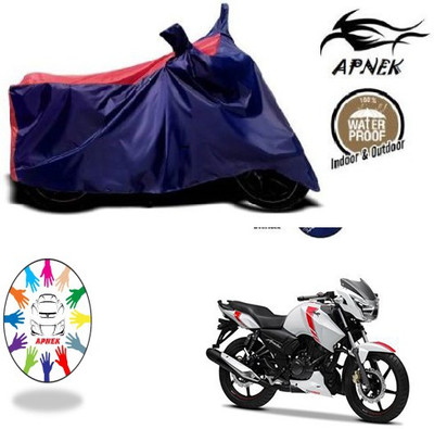 APNEK Waterproof Two Wheeler Cover for TVS(Apache, Blue, Red)