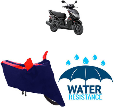 MMSSTAR Waterproof Two Wheeler Cover for Yamaha(Ray Z, Blue, Red)