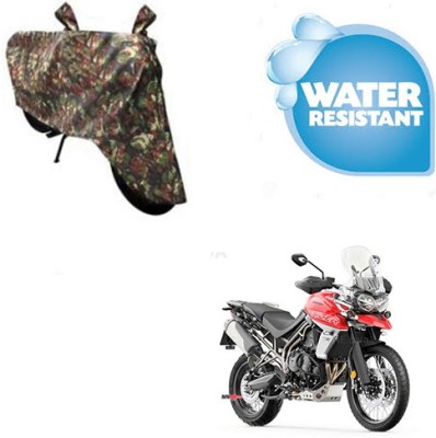 SRENTERPRISES Two Wheeler Cover for Triumph(Tiger 800 XCA, Multicolor)