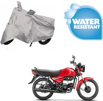 molaba Waterproof Two Wheeler Cover for Hero(CD Dawn, Silver)
