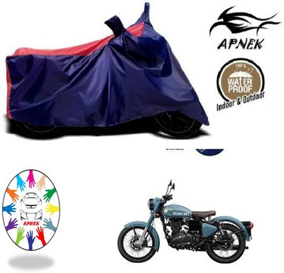 APNEK Waterproof Two Wheeler Cover for Royal Enfield(Bullet 500, Blue, Red)