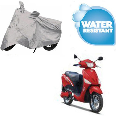 SRENTERPRISES Two Wheeler Cover for Hero(E Scoot, Silver)