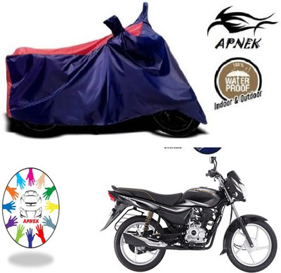 APNEK Waterproof Two Wheeler Cover for Bajaj(Platina 100 DTS-i, Blue, Red)