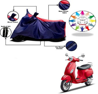 APNEK Waterproof Two Wheeler Cover for Piaggio(Vespa VXL, Blue, Red)